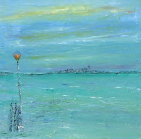 Laguna in Venezia - Olio su tela - cm 90x90 - Silvia Martignago (2006)